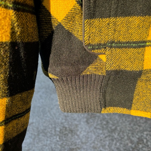 ALDO women’s wool jacket coat checked elastic at side full zipper front size M - Picture 3 of 12